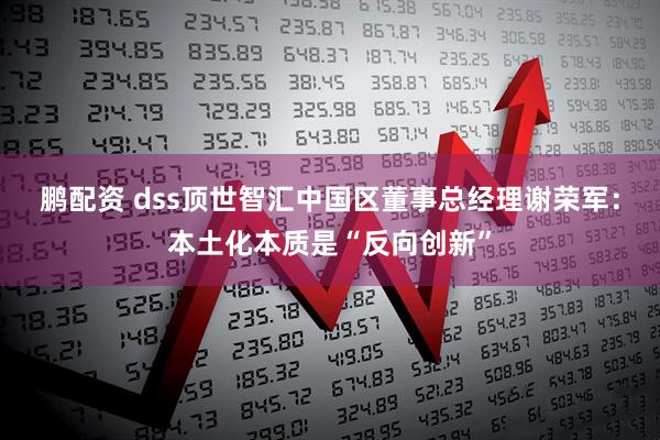 鹏配资 dss顶世智汇中国区董事总经理谢荣军：本土化本质是“反向创新”